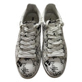 DSquared2 Bumper Handwriting Print Leather Sneakers