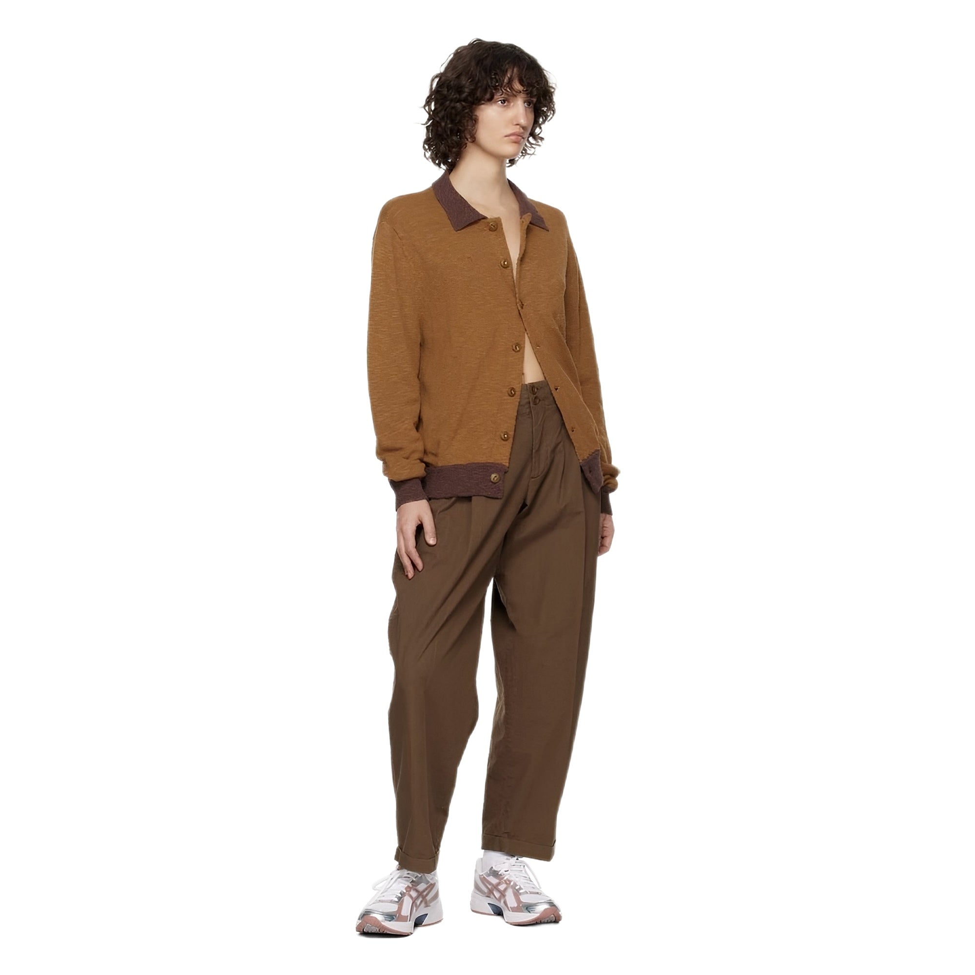 YMC Brown Rat Pack Cardigan