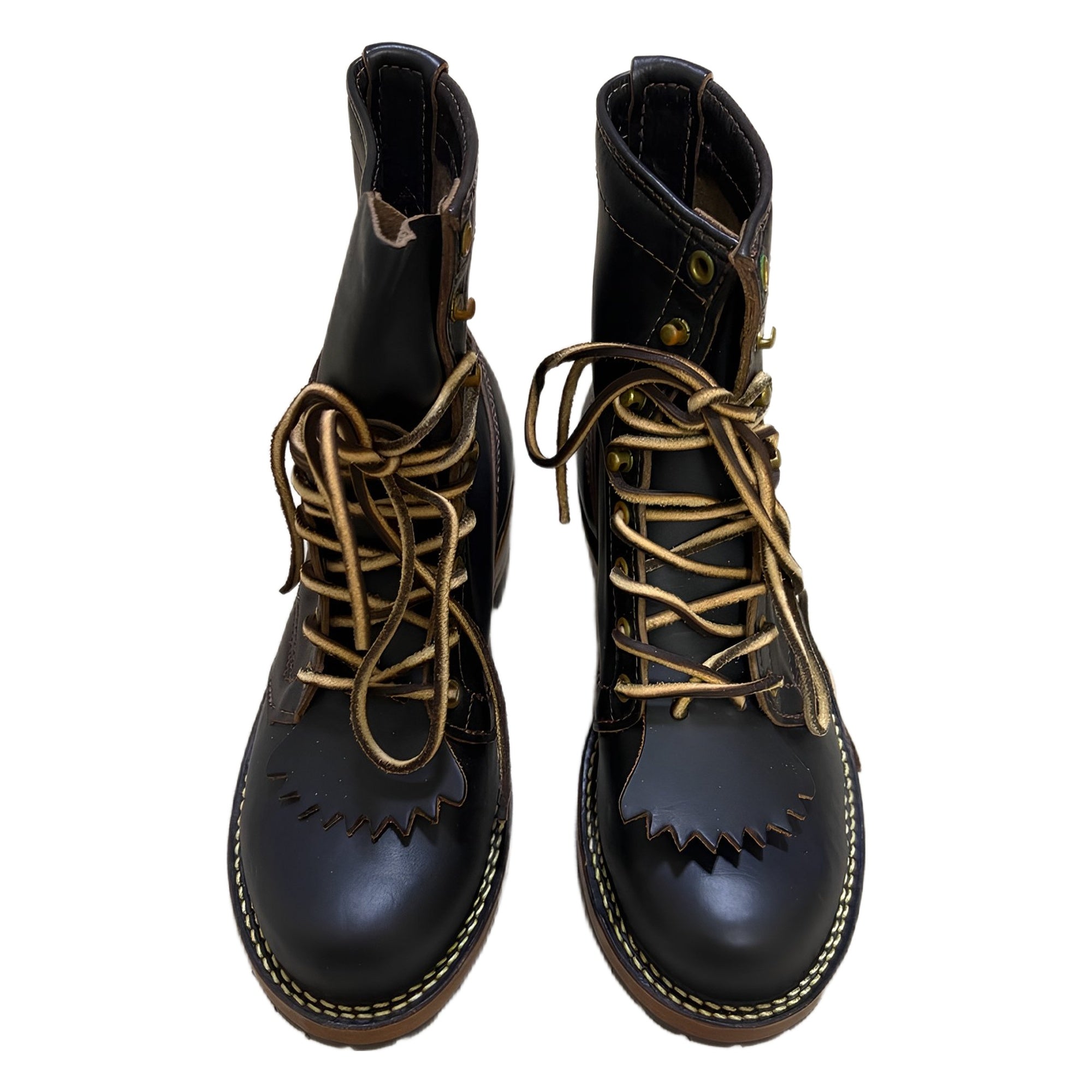 Wesco Custom Johmaster Black Horse Leather Boots
