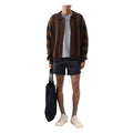 YMC Brown Stripe Rat Pack Cardigan
