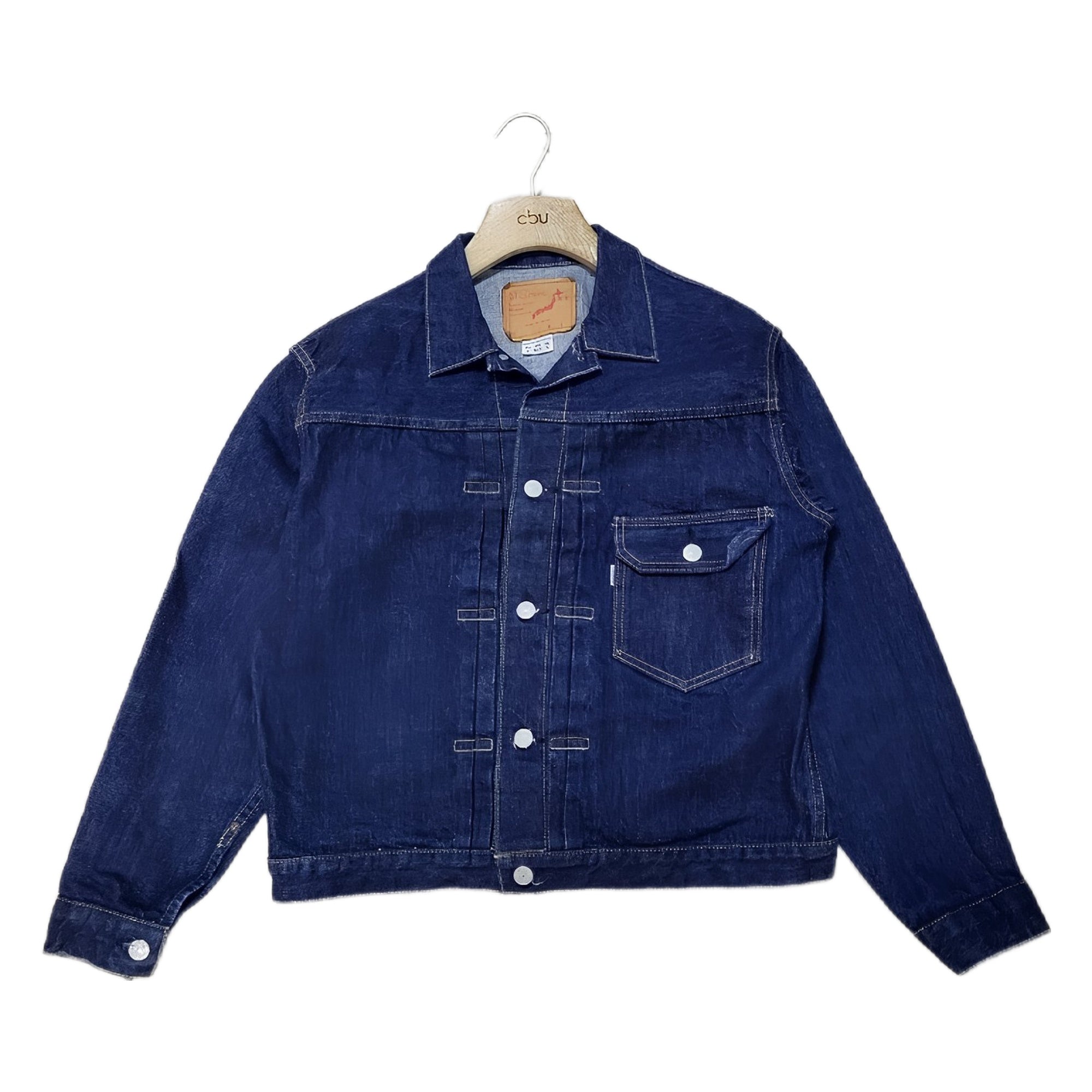 OrSlow Type 1 Pleated Front 40's Denim Jacket One Wash