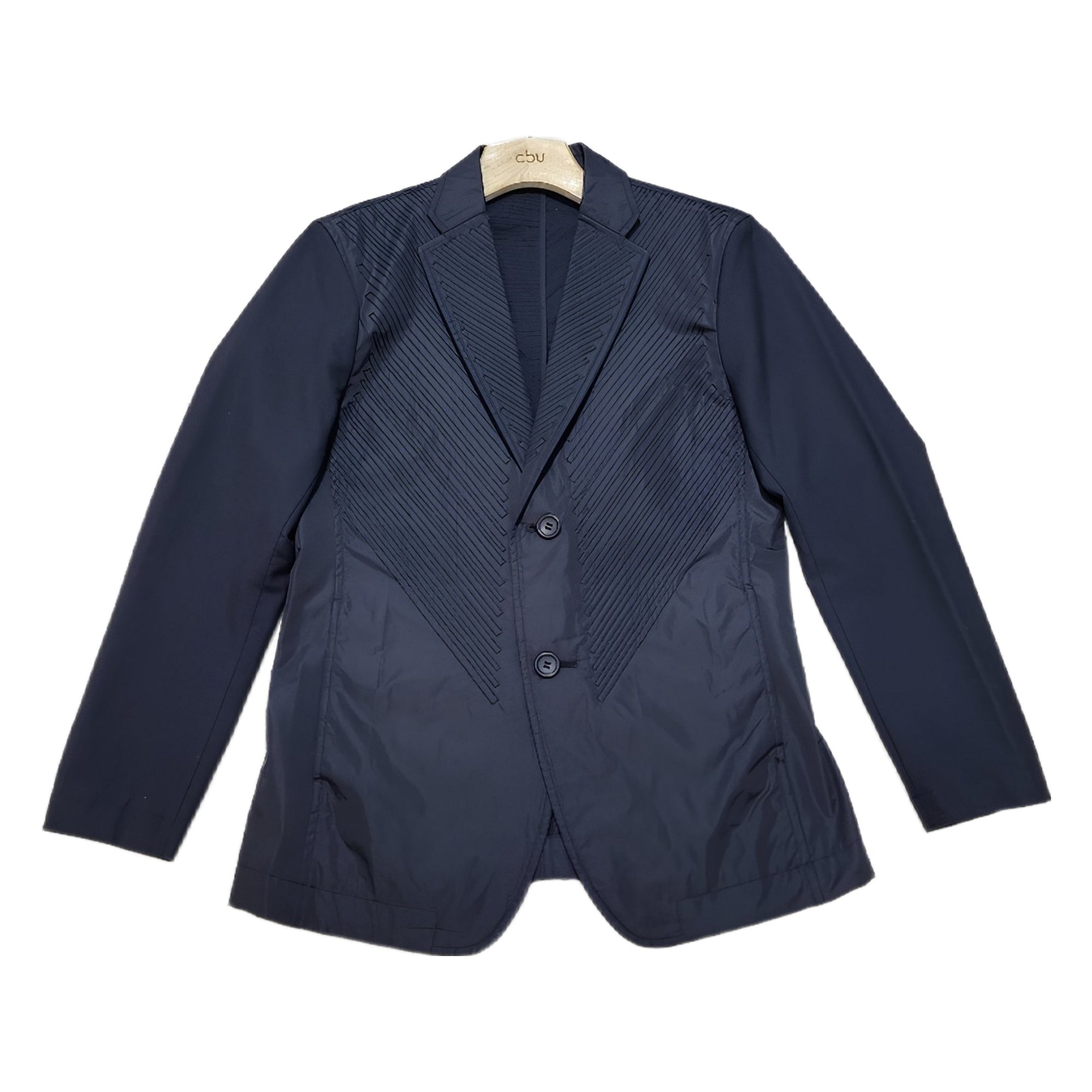 Issey Miyake Men nylon wool sleeve jacket