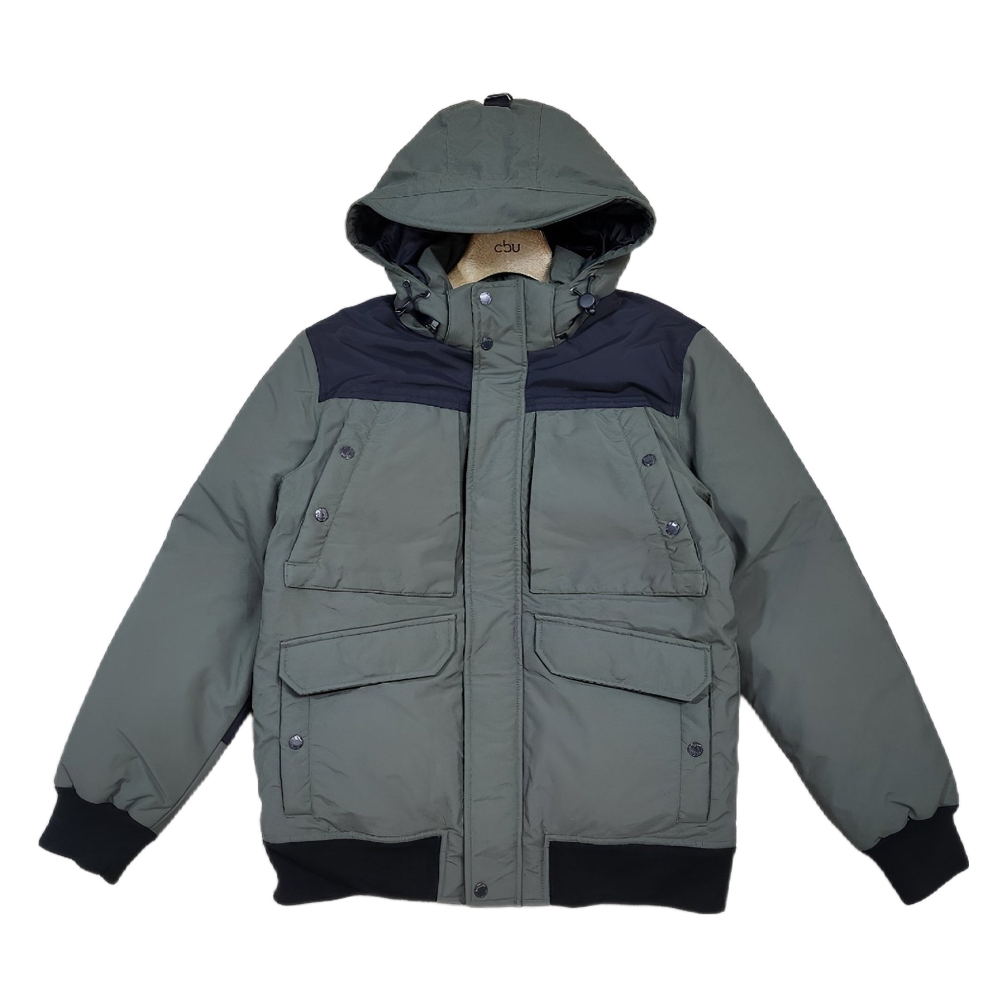 Schott NYC military green nylon jacket