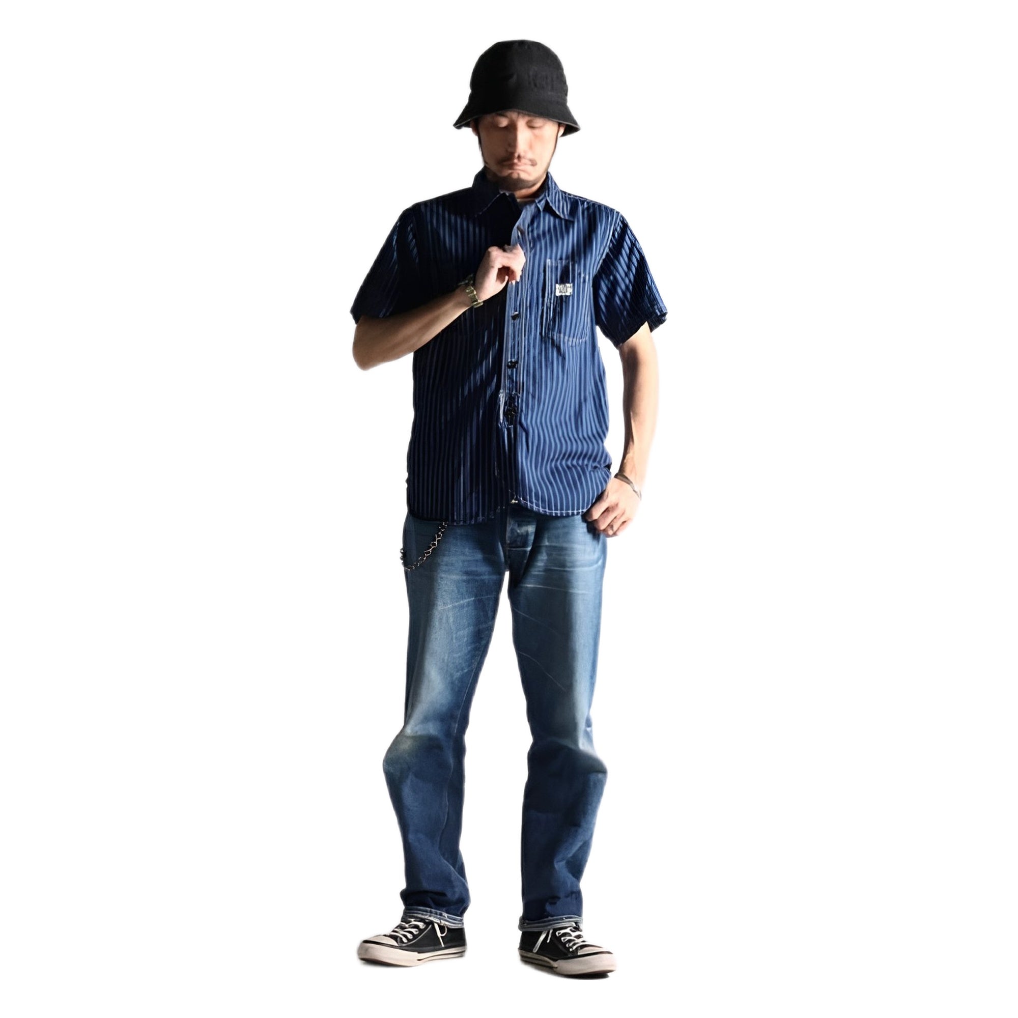 West Ride PCH indigo wavash shirt