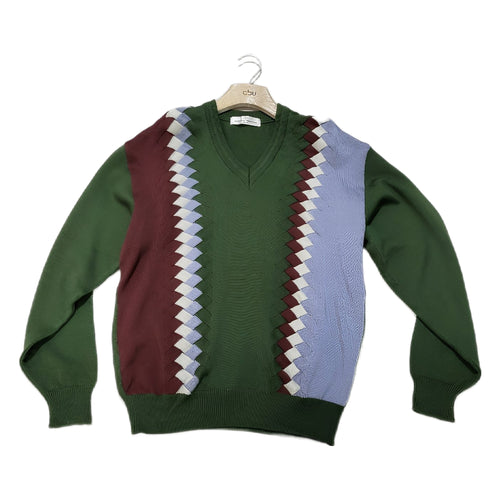 Arnold palmer 70s geometry pattern wool knitwear