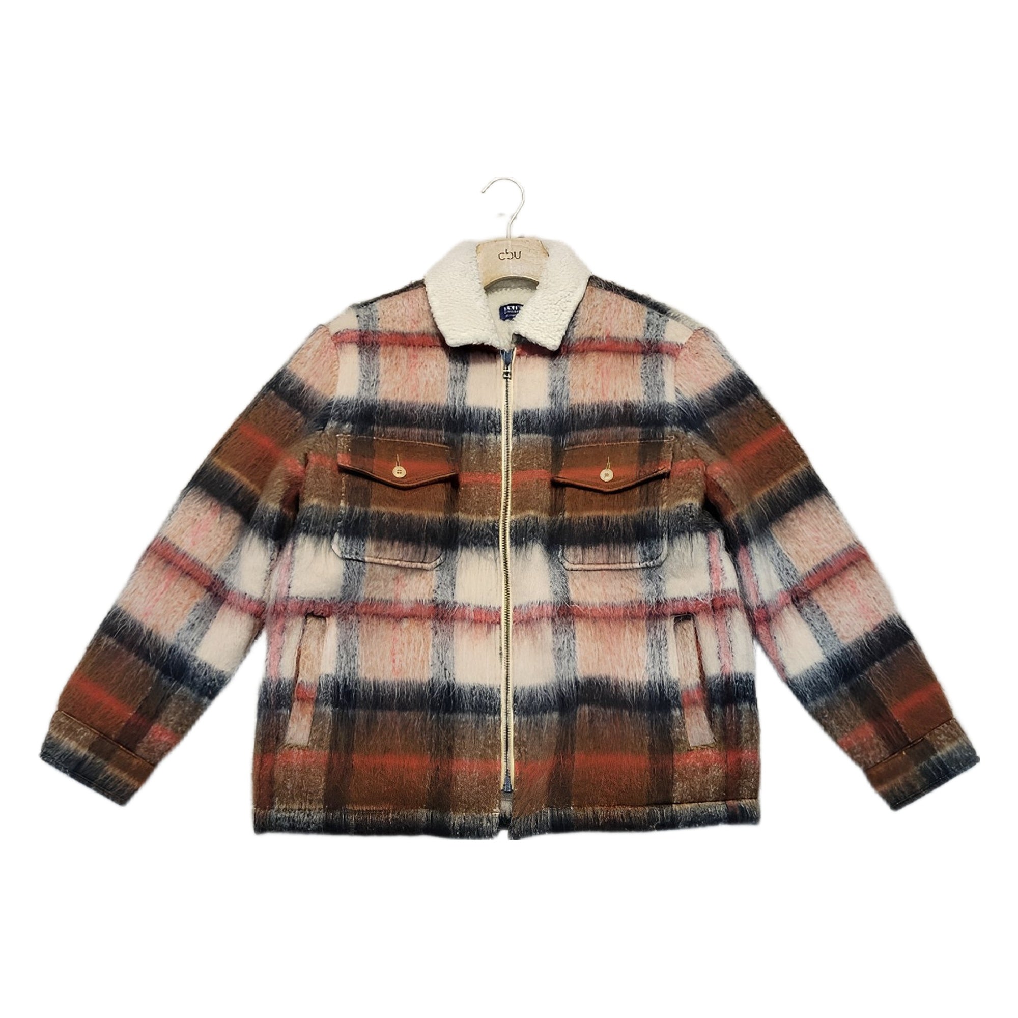 Levi's Made & Crafted brown wool sherpa ranch coat