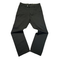 UNIS 'GIO' dark green twill cotton slim fit pants