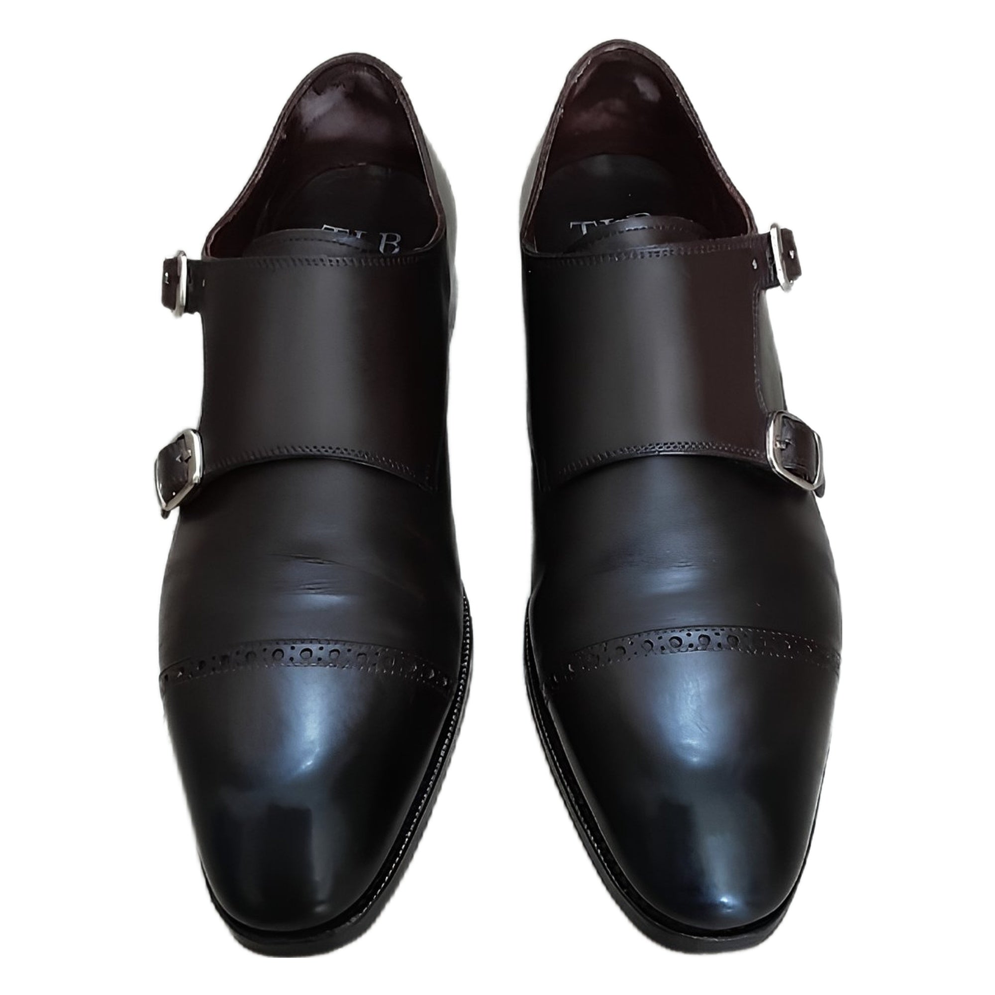 TLB Mallorca dounle monk leather shoes