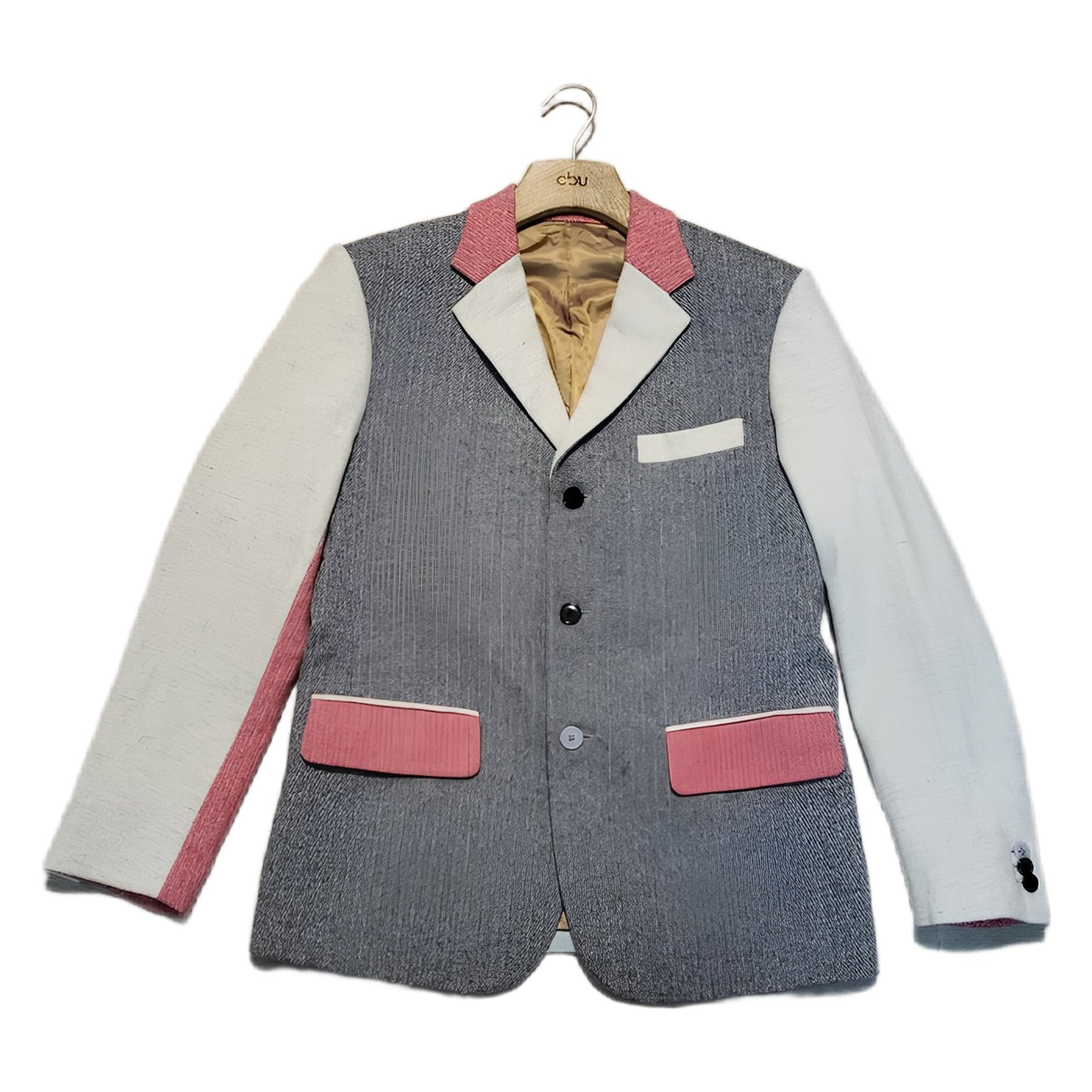 Dry Bones wool patchwork blazer