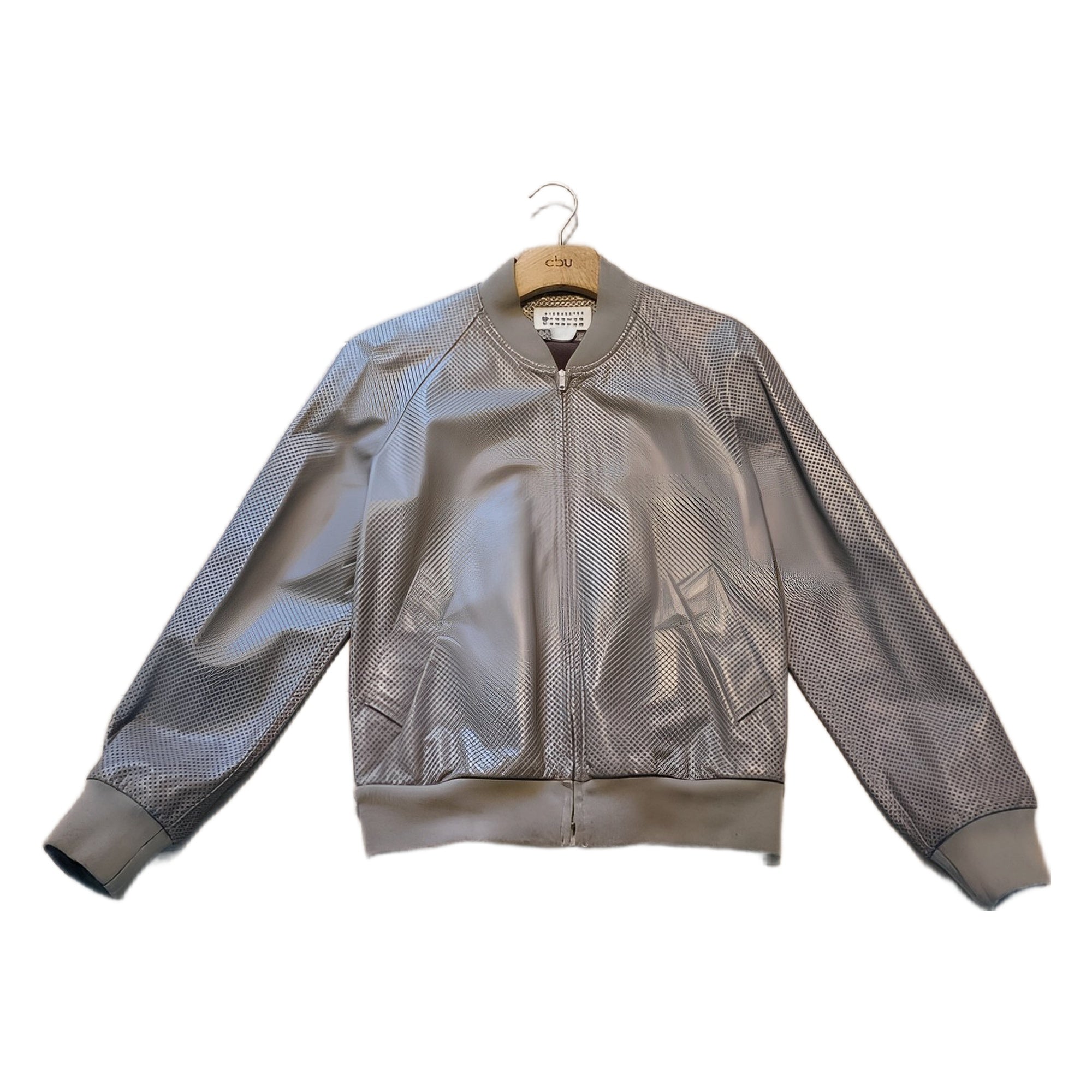 Maison Margiela leather bomber jacket