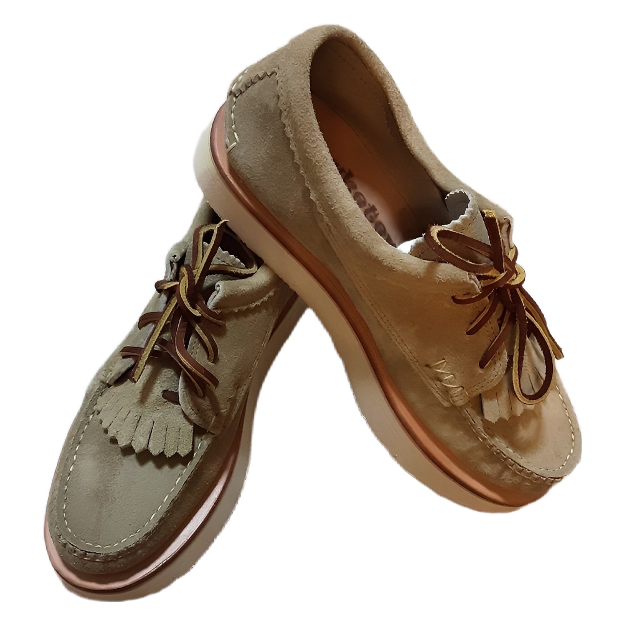 Yuketen blucher rocker leather shoes