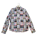 Manual Alphabet patchwork shirt
