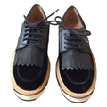 Givenchy velvet and leather derby shoes