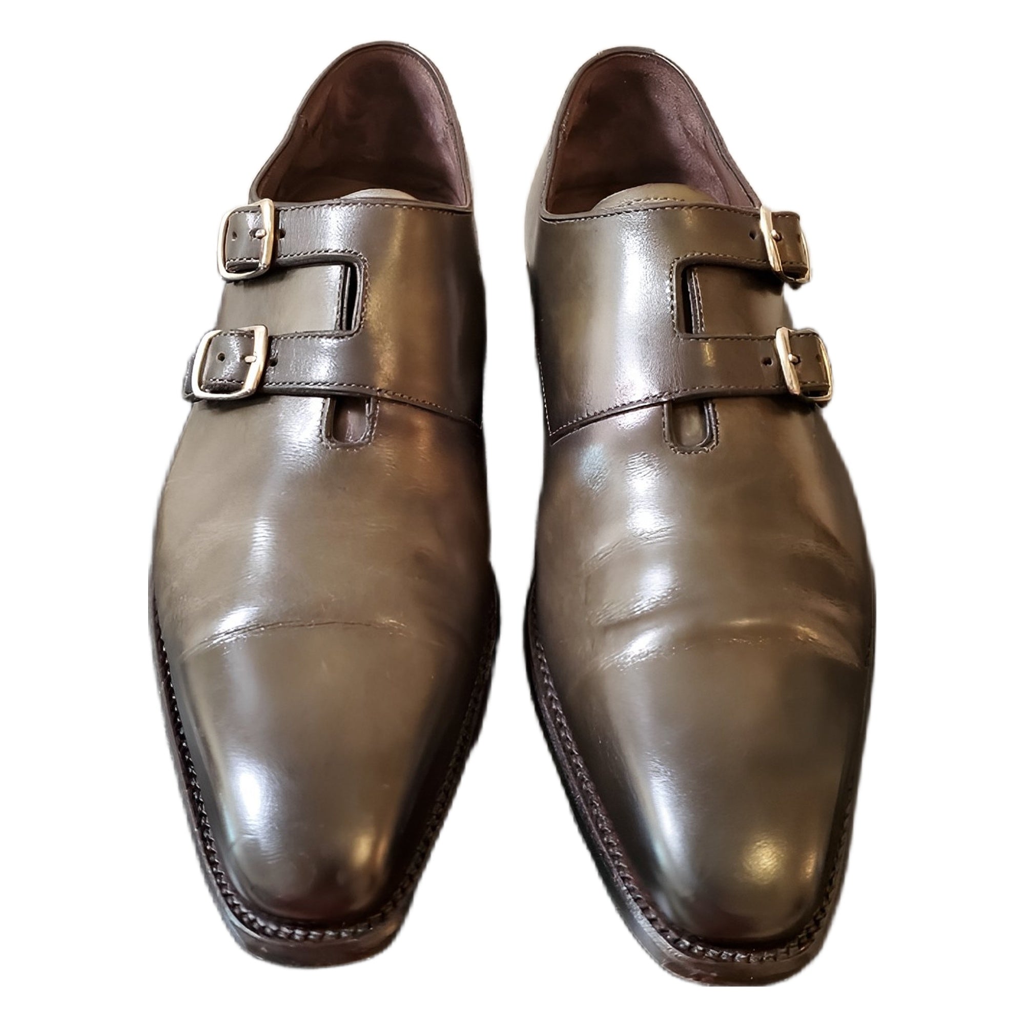 Carlos Santos double monk goodyear welted shoes