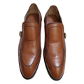 Louis Vuitton single monk leather shoes
