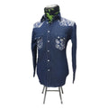 Prms Patchwork denim shirt