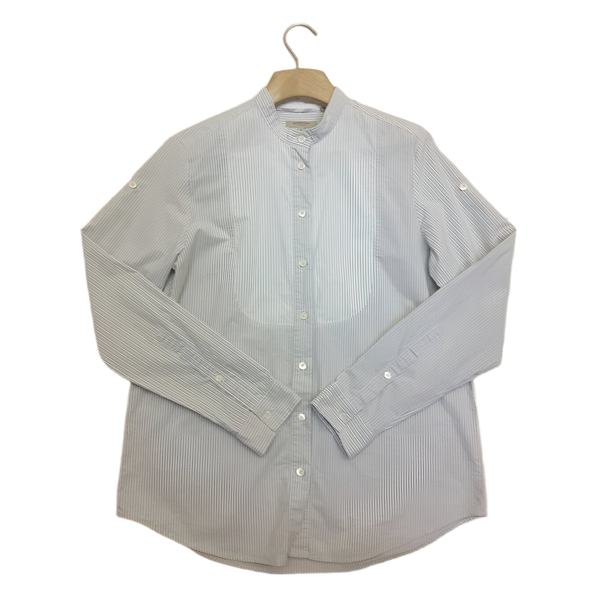 Burberry collarless shirt