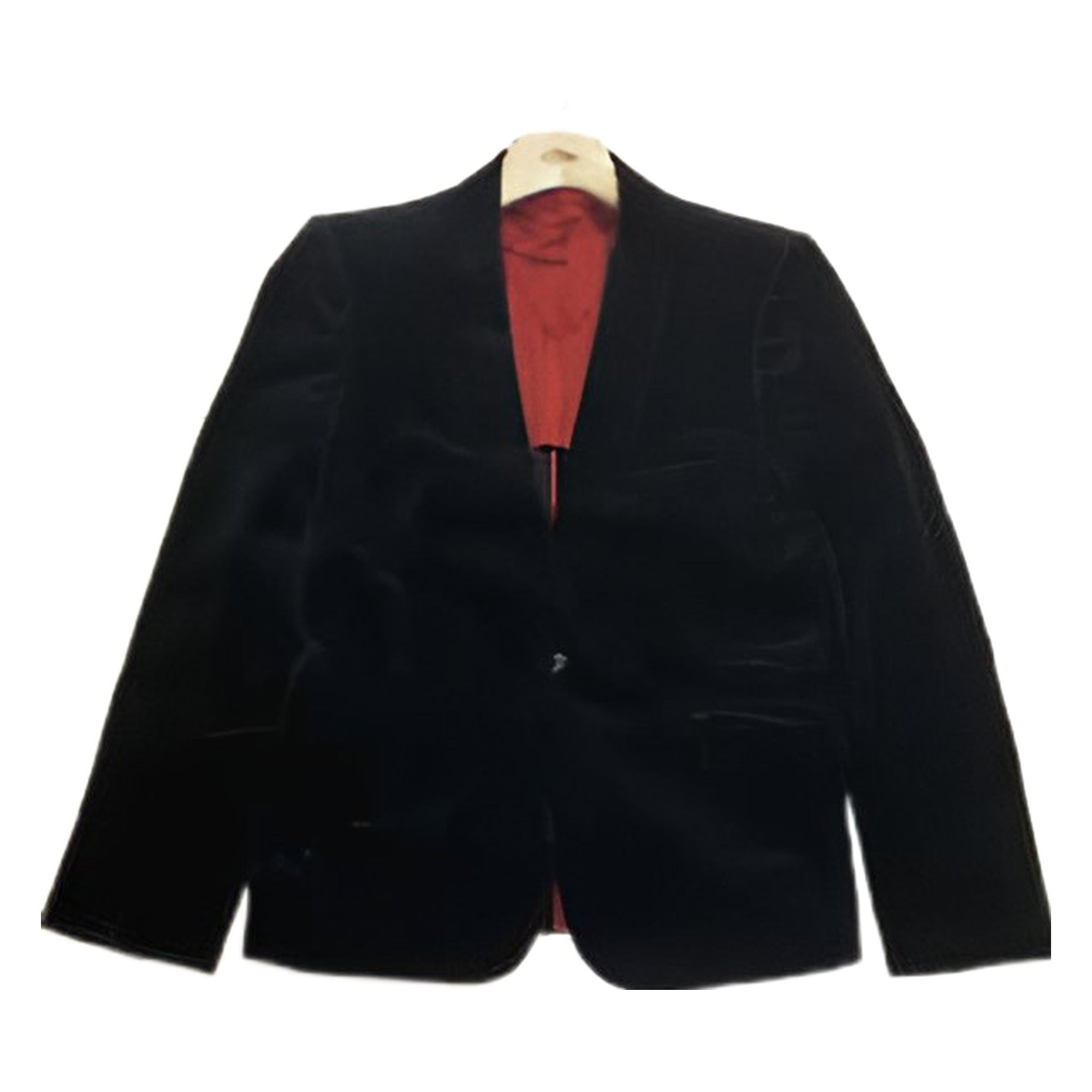 Attachment black velevt blazer