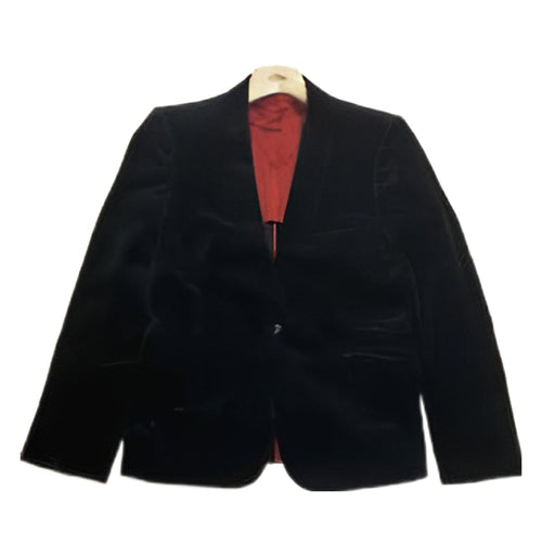 Attachment black velevt blazer