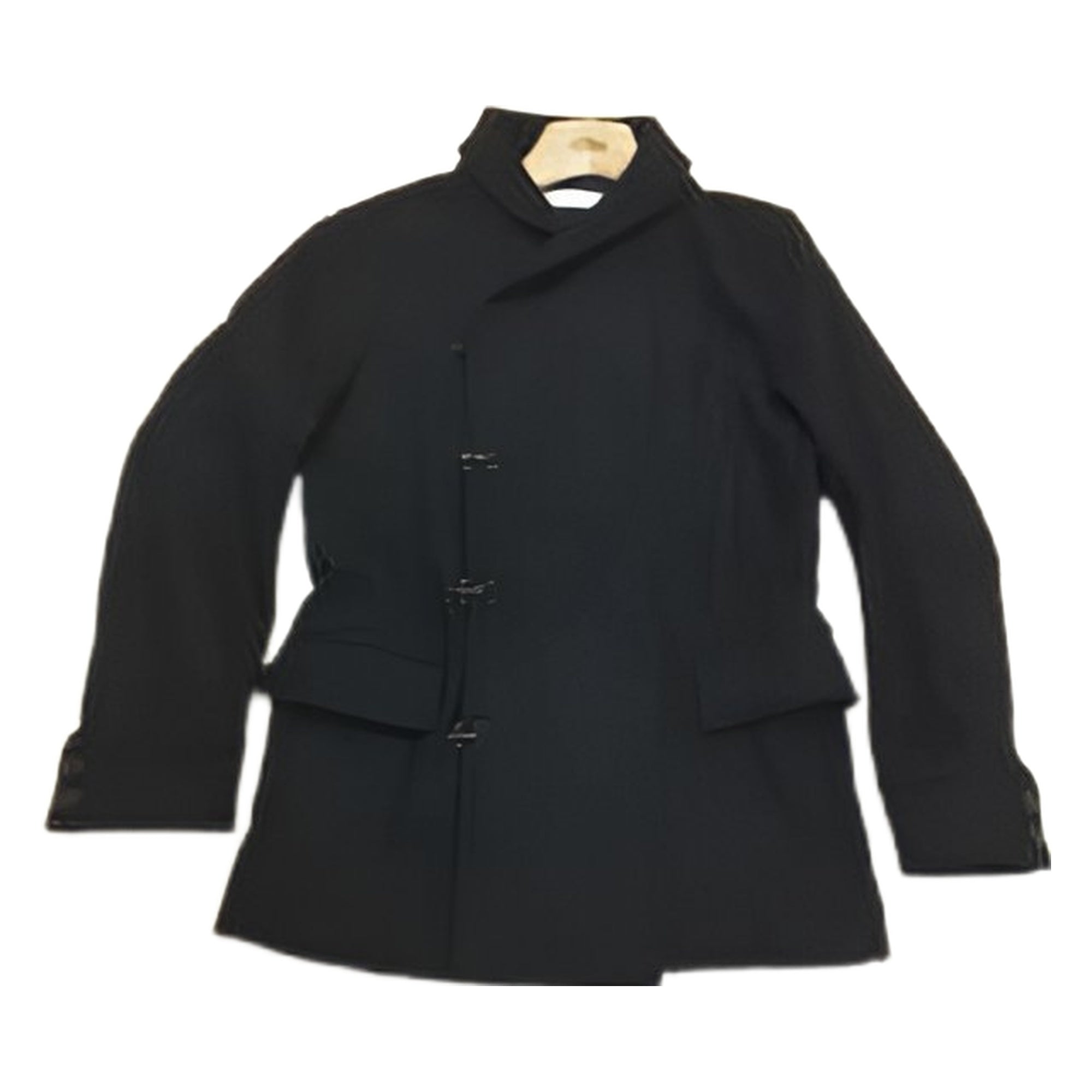 Com2ons Code wool round collar pea coat