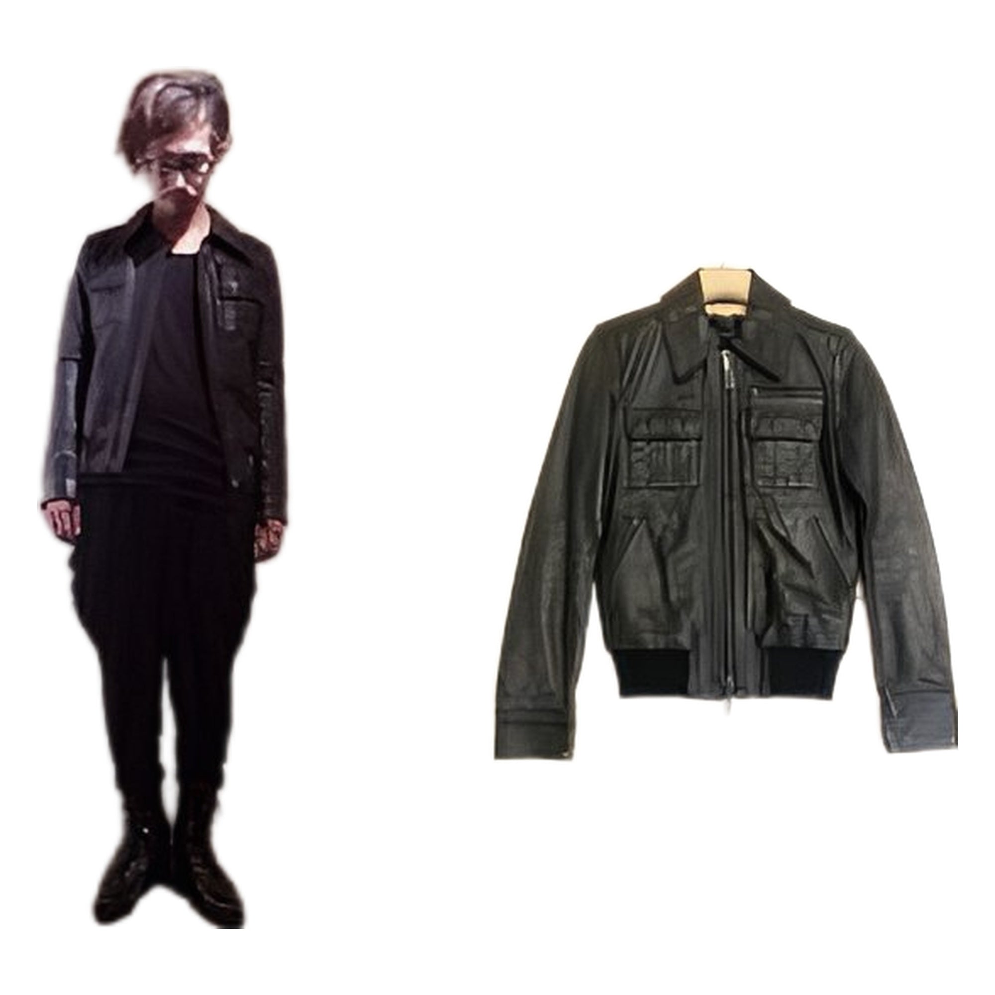 Galliano leather jacket