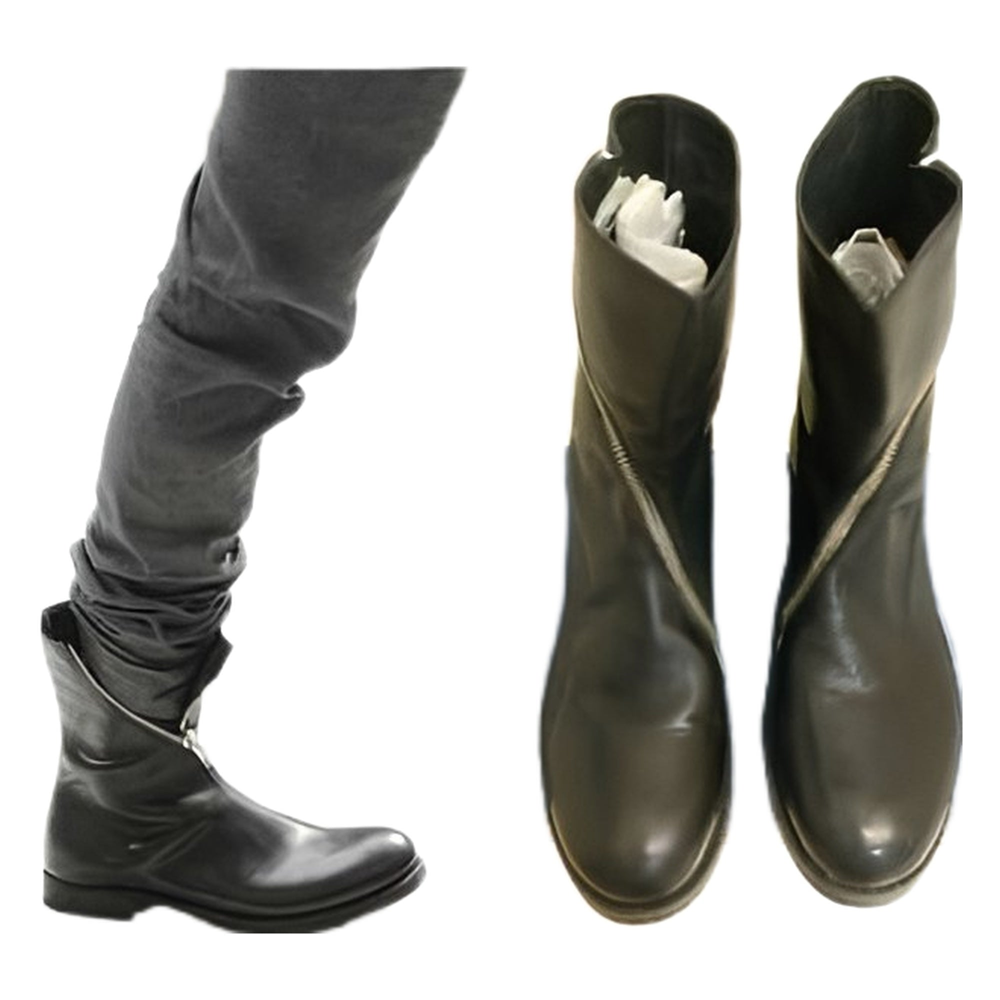 Y/ Project leather boots